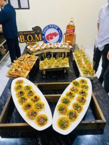 Set tiệc Canape của B.O.M Catering