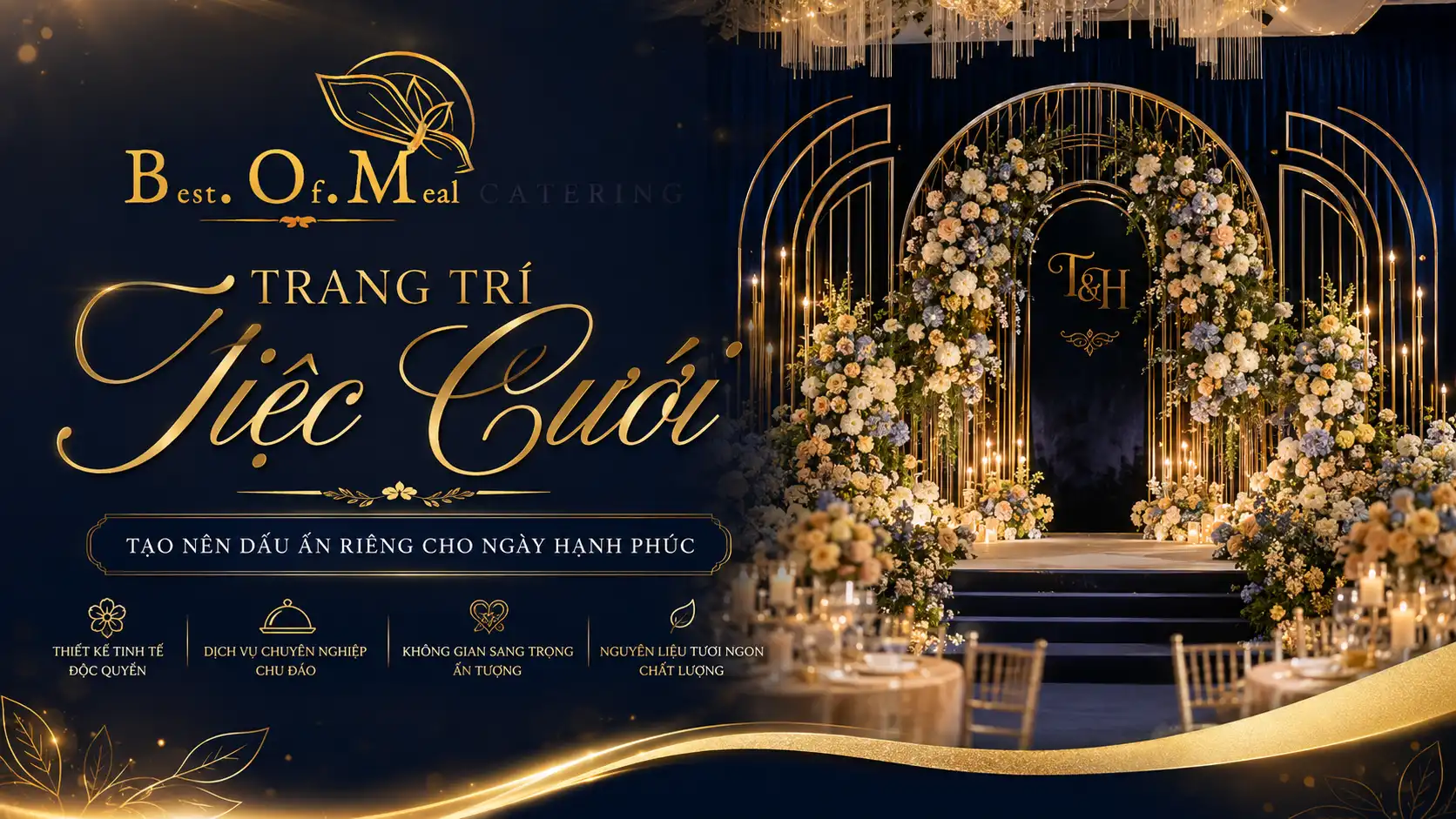 Bảng giá tổ chức tiệc cưới trọn gói